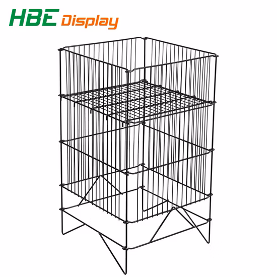 Черный круглый мусорный бак с регулируемым дном