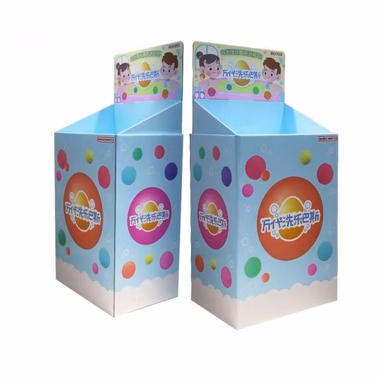 Изготовленный на заказ картонный пол, картонный магазин, супермаркет, косметика для закусок, двусторонний дисплей в форме двери