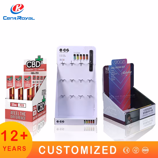 Индивидуальная картонная витрина, поддон из гофрированной бумаги, напольная полка для дисплея, подставка для молочного сока