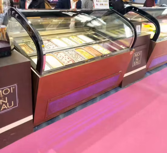 Закуска/пончик/дисплей мороженого Gelato